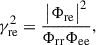 Mathematical equation: $$ \begin{aligned} \gamma ^2_{\rm re} = \frac{\bigl | {\mathrm{\Phi }}_{\rm re} \bigr | ^2}{ {\mathrm{\Phi }}_{\rm rr}{\mathrm{\Phi }}_{\rm ee}}, \end{aligned} $$
