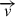 Mathematical equation: $ \overrightarrow{v} $