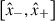 Mathematical equation: $ \left[\hat{x}_{-},\hat{x}_{+}\right] $