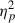 Mathematical equation: $ {\eta}^{2}_{{p}} $