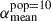 Mathematical equation: $ \alpha_{\mathrm{mean}}^{\mathrm{pop=10}} $