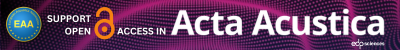 Support Open Access Publication in Acta Acustica</a></b>.</p>